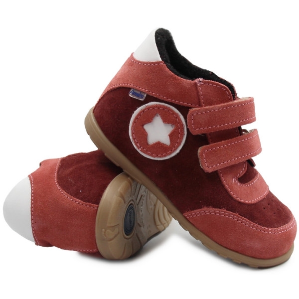 Sportowe buty dla dziewczynki ocieplane Ameko winter-ruby