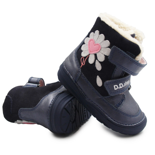 Buty na zimę dla dziewczynki ocieplane DD Step W071-364T