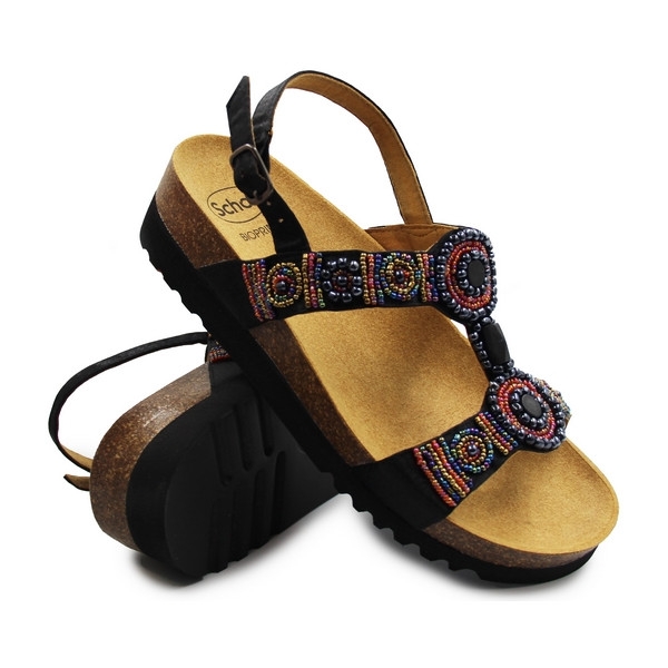 Czarne eleganckie sandały dla kobiet Scholl New Bogota Sandal MF314181202