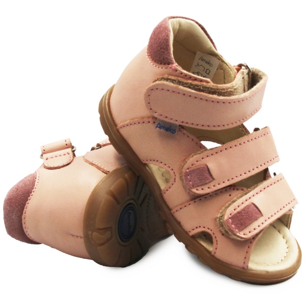 Sandały Dla Dziewczynki Różowe Ameko A9-Simple Nude Pink